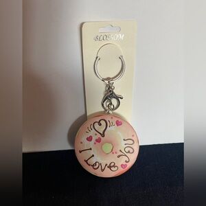 Donut Keychain/Bag Charm with mirror compact